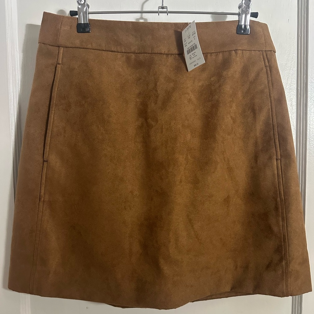 J. Crew Tan A-Line Skirt NWT